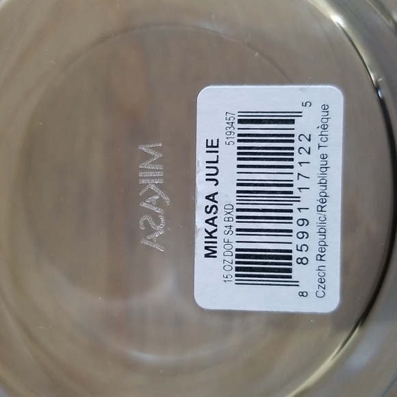 Mikasa Julie Luxury Crystal Old Fashioned Cocktail Glasses- Set of 2 - Picture 6 of 8